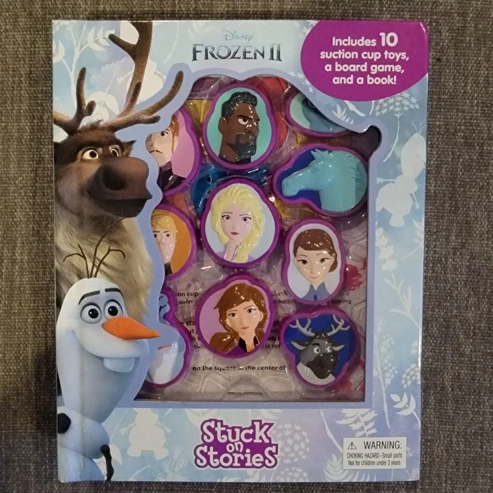 🆕️Frozen 2 Stuck on Stories Board book, A book and toy in one